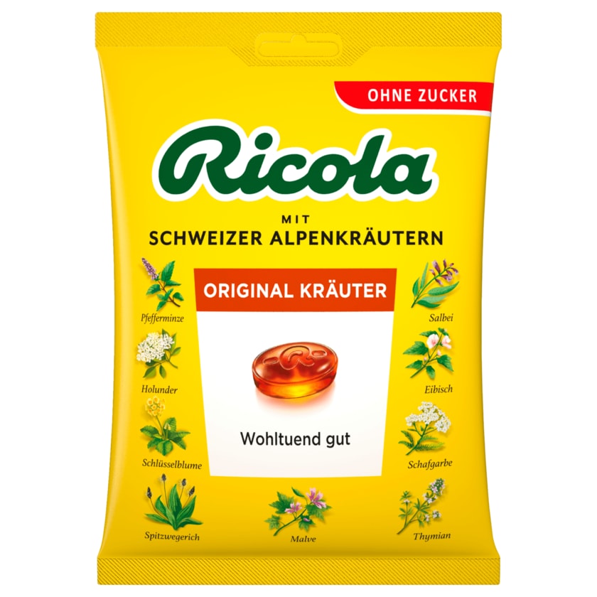 Ricola Kräuter Original zuckerfrei 75g